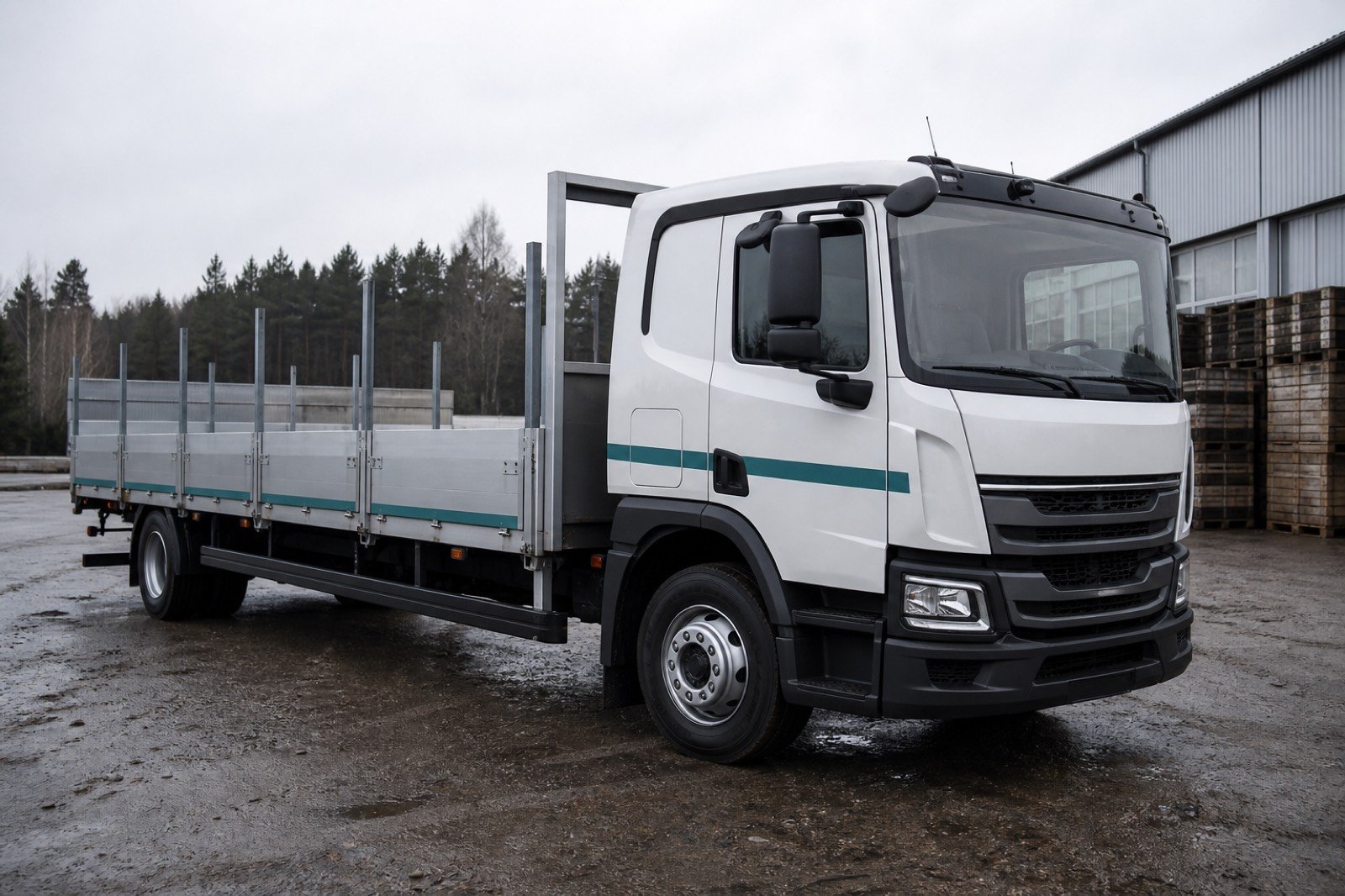 Flatbed platform truck